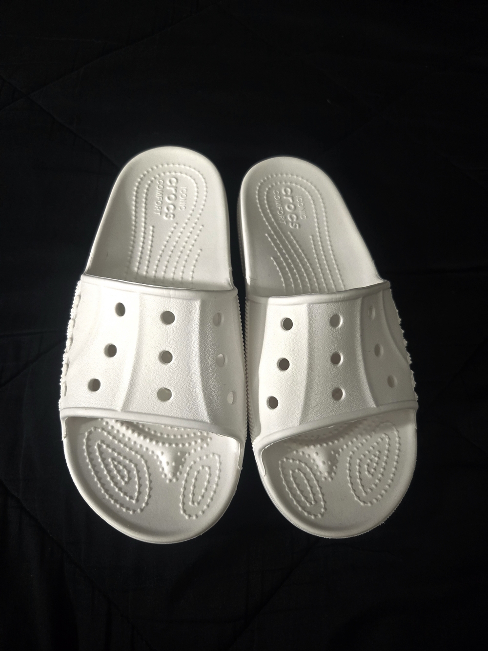 Crocs Classic Slide Sandals in White